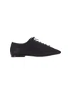 Lemaire Pointed Toe Black Leather Mules In Brown