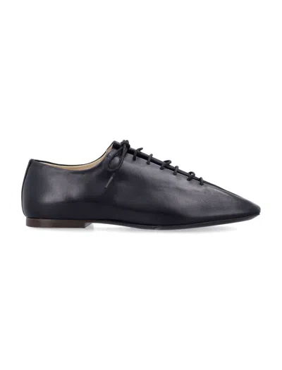 Lemaire Souris Flat Nappa Derbies Black