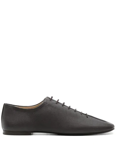 Lemaire Souris Folded Derby Shoes In Brown