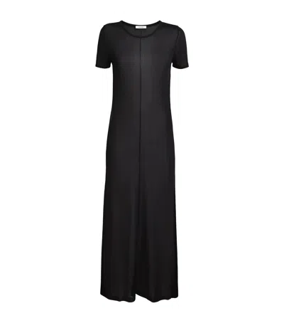 Lemaire Sllit-detail Column Dress In Black