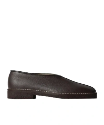 Lemaire Split-vamp Flat Shoes In Brown