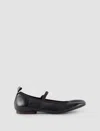 Lemaire Brown Square Flat Ballerina Flats In Marrone
