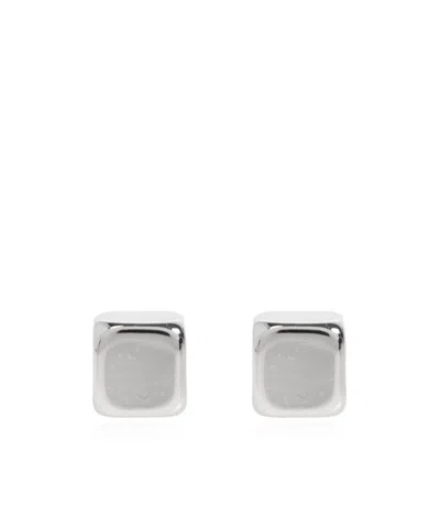 Lemaire Logo-engraved Earrings In Silver