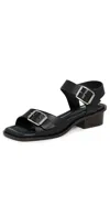 Lemaire Square Heeled Sandals With Straps 35