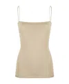 Lemaire Square-neck Spaghetti-strap Tank Top In Nude