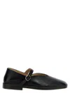 Lemaire Square Toe Ballet Flats In Black