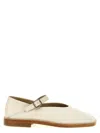 Lemaire Square Toe Ballet Flats Flat Shoes White