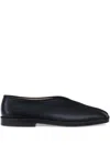 Lemaire Square-toe Loafers In Black