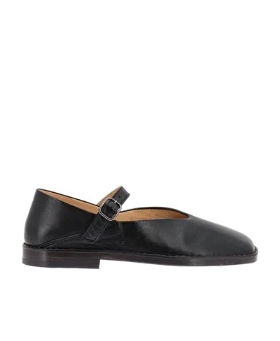LEMAIRE LEMAIRE BUCKLED SQUARE TOE SHOES