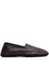 Lemaire Square-toe Slippers In Brown