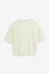 Lemaire Short Sleeve T-shirt In Yellow