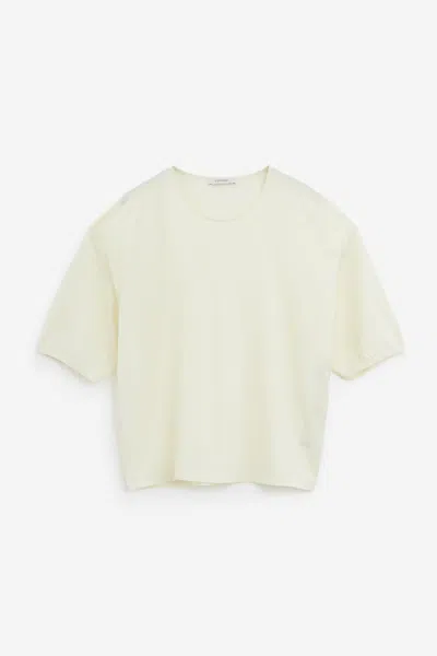Lemaire Ss Relaxed T-shirt In Yellow