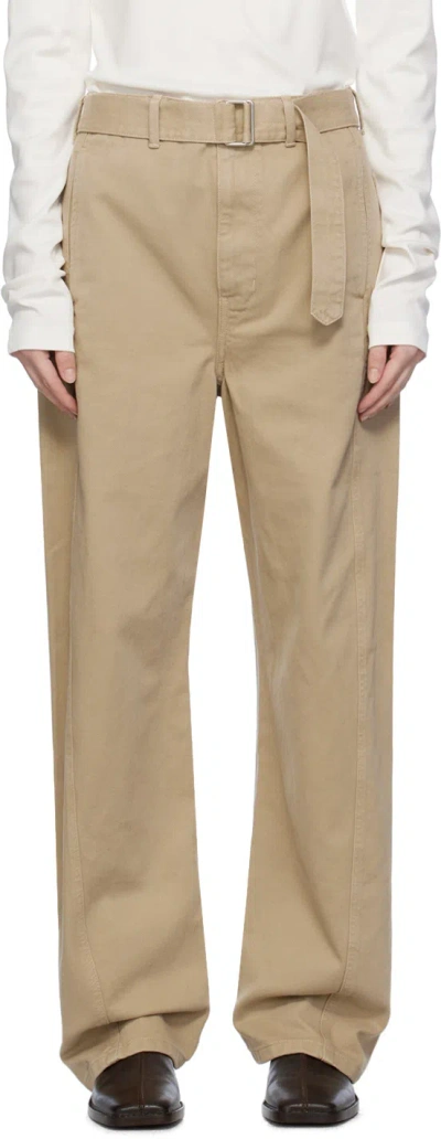 Lemaire Ssense Exclusive Beige Jeans In Bg230 Beige