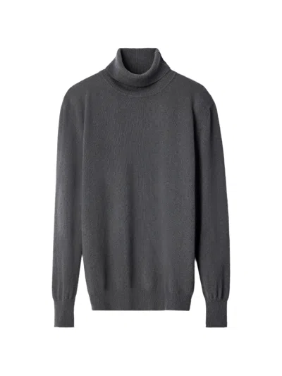 Lemaire Stand-collar Sweater In Cashmere In Gray