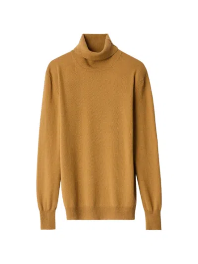 Lemaire Stand-collar Sweater In Cashmere In Brown