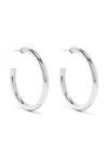 Lemaire Medium Silver Hoop Earrings Pair In Silver