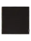 Lemaire Stitched-edge Wool Scarf In Black