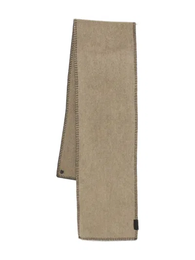 Lemaire Stitched Scarf In Green