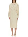 Lemaire Twisted Cotton Poplin Midi Shirt Dress