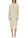 Lemaire Twisted Cotton Poplin Midi Shirt Dress