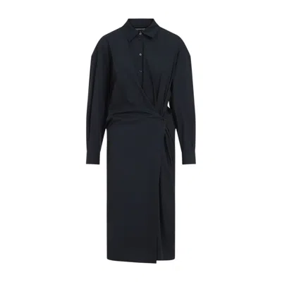 LEMAIRE LEMAIRE STRAIGHT COLLAR TWISTED DRESS