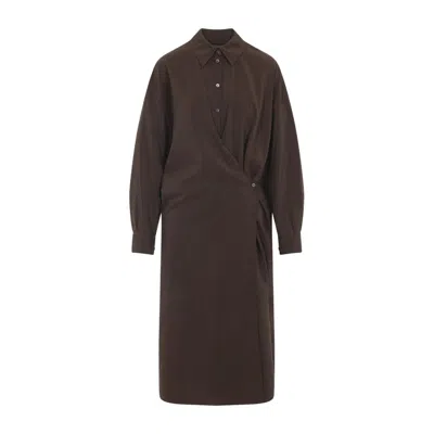 LEMAIRE STRAIGHT COLLAR TWISTED DRESS