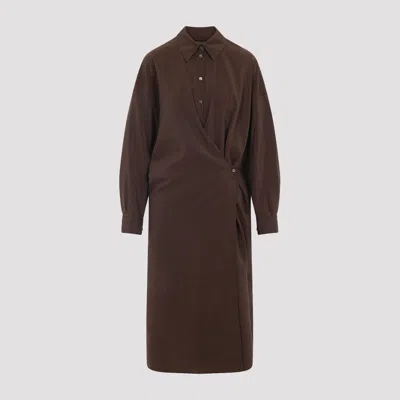 LEMAIRE STRAIGHT COLLAR TWISTED DRESS