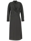 LEMAIRE STRAIGHT COLLAR TWISTED DRESS