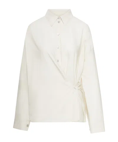 LEMAIRE LEMAIRE STRAIGHT COLLAR TWISTED SHIRT