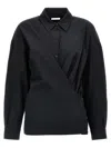 Lemaire Draped Shirt In Black