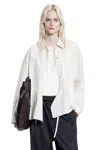 Lemaire Straight Collar Twisted Shirt In White