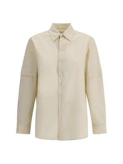 Lemaire Women Shirt With Slits In Beige