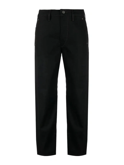 Lemaire Straight Fit Highrise Jeans In Black