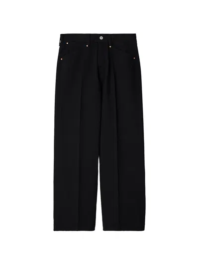 Lemaire Black Selvedge Denim Five-pocket Straight-leg Trousers