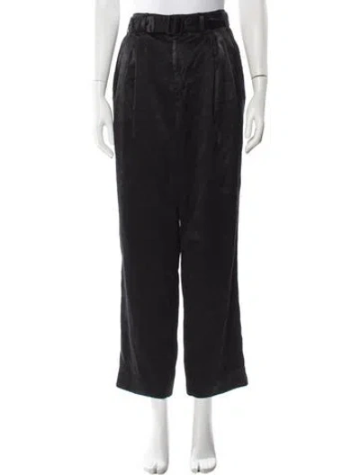 Pre-owned Lemaire Straight Leg Pants In Black