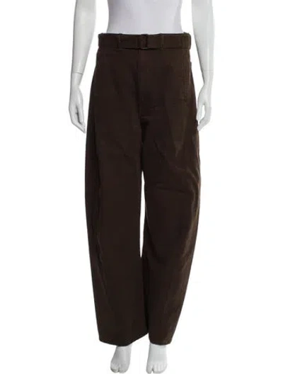 Pre-owned Lemaire Straight Leg Pants In Brown