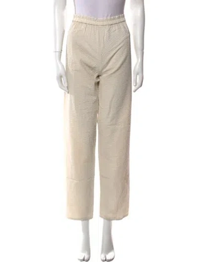 Pre-owned Lemaire Straight Leg Pants In Neutral