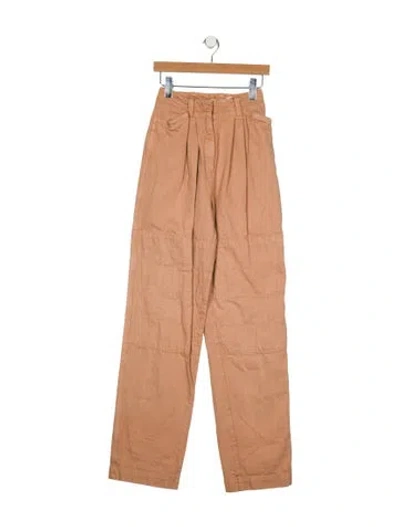 Pre-owned Lemaire Straight Leg Pants In Neutral