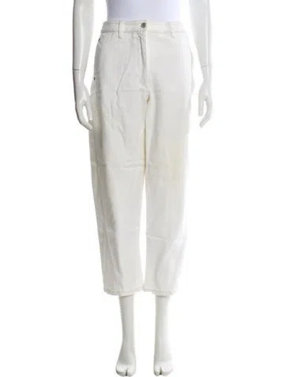 Pre-owned Lemaire Straight Leg Pants In Neutral