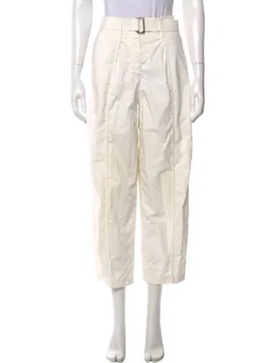 Pre-owned Lemaire Straight Leg Pants In White