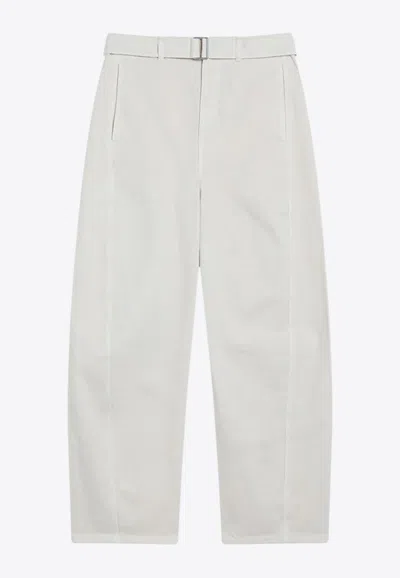 Lemaire Straight-leg Tailored Pants In White