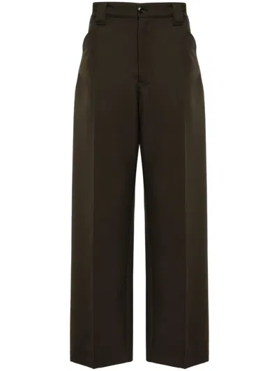 Lemaire Straight-leg Trousers In Brown