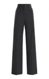 Lemaire Straight Tailored Pants In Blue