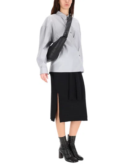 Lemaire Straight Twisted Collar Shirt In White