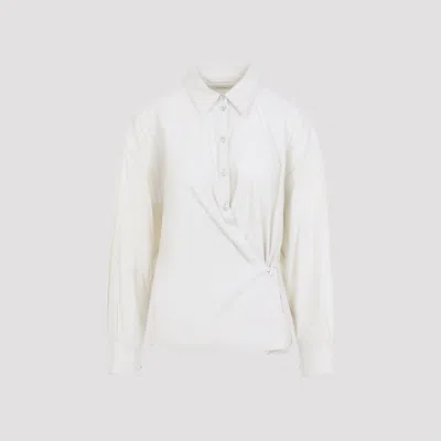 Lemaire Straight Twisted Shirt In White