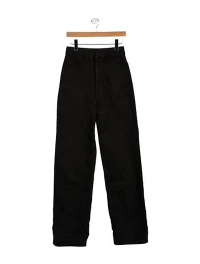 Pre-owned Lemaire Straight-leg Jeans In Black