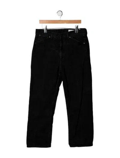 Pre-owned Lemaire Straight-leg Jeans In Black