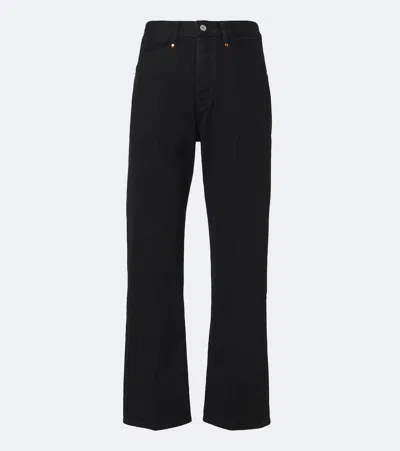 Lemaire Straight-leg Jeans In Black