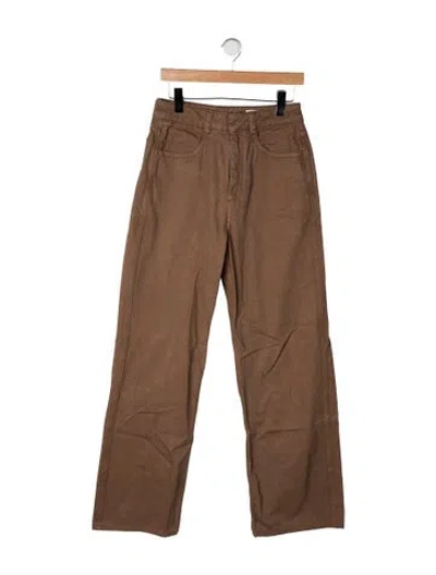 Pre-owned Lemaire Straight-leg Jeans In Brown