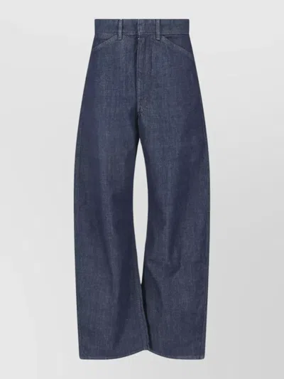 Lemaire High-waist Barrel-leg Jeans In Black